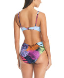 Bar Iii Women's Palm Prowl Cross-Front Monokini