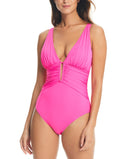 Bleu by Rod Beattie Women's Molded-Cup One-Piece Swimsuit