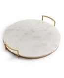Hotel Collection Marble Tray with Gold-Tone Handles