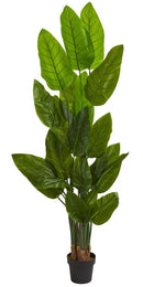 Nearly Natural 6' Canna Artificial Tree - Green