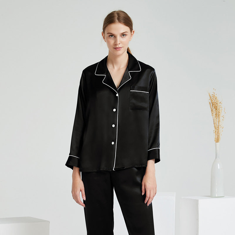 SuuSilk 16 Momme Lightweight Silk Pajama Set – Long Sleeve