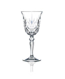 Melodia Crystal Water Glass Set of 6 - Clear