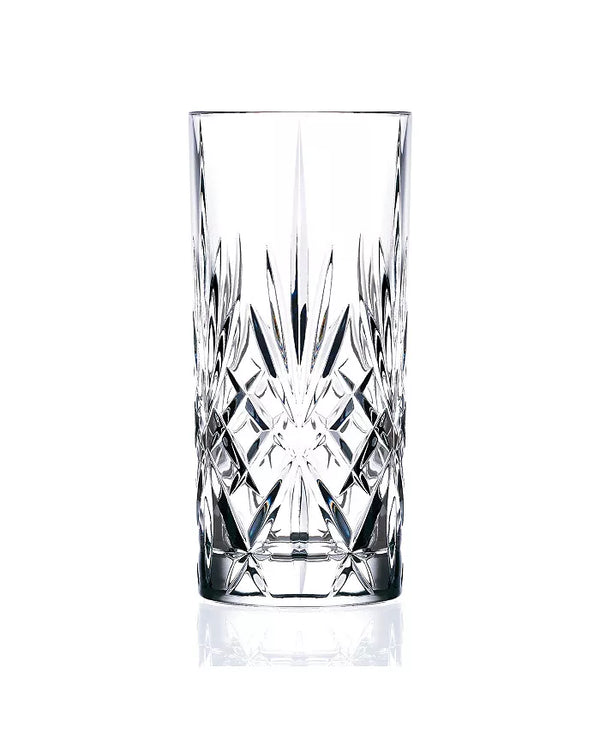 Steelite 670RCR352 12 Oz RCR Crystal Melodia Highball Glass, Clear