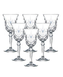 Melodia Crystal Water Glass Set of 6 - Clear