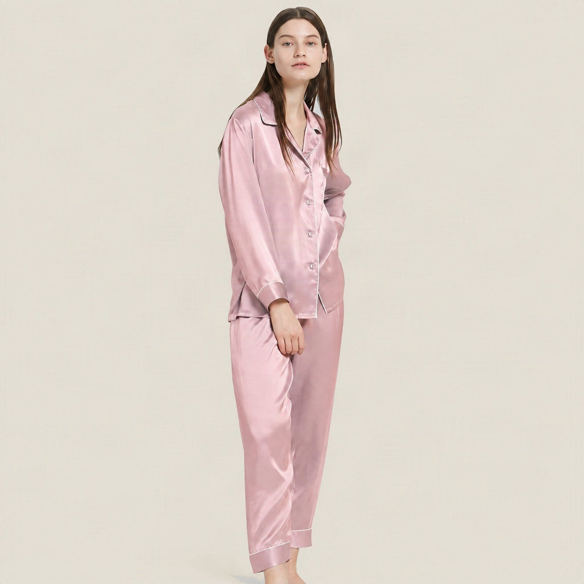 SuuSilk 30 Momme Heavyweight Silk Pajama Set – Long Sleeve
