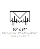 Elrene Holiday Tree Trimmings Tablecloth - 60" X 84" Oval - Multi