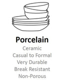 Lorren Home Trends Olympia Mix and Match 57-pc Dinnerware Set, Service for 8 - Silver