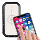 Wirelsess solar powerbank phone accessories with torch