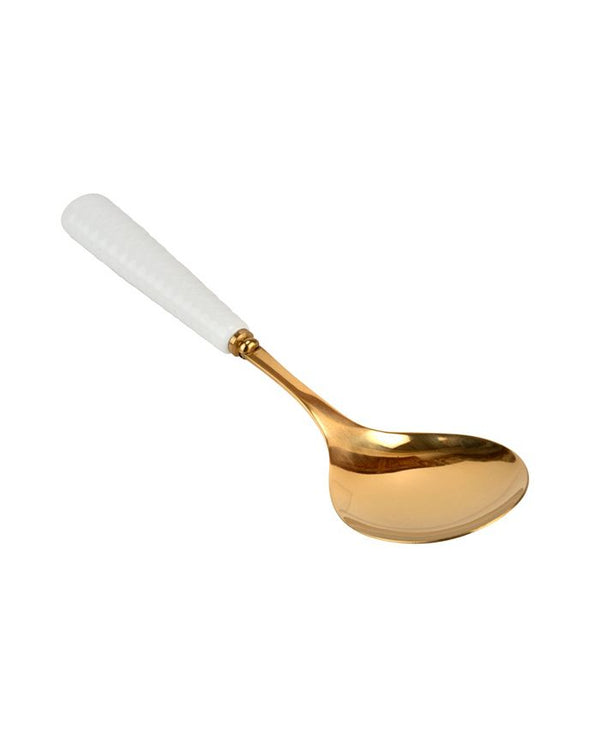Portmeirion Sophie Conran White Gold Plated Tablespoon (Serving Spoon)