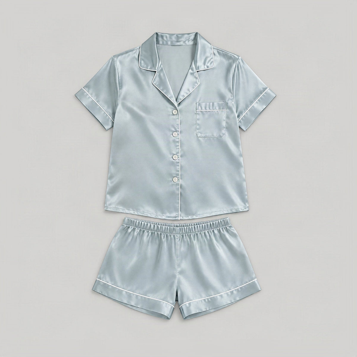 SuuSilk 19 Momme Silk Pajama Set – Short Sleeve & Shorts