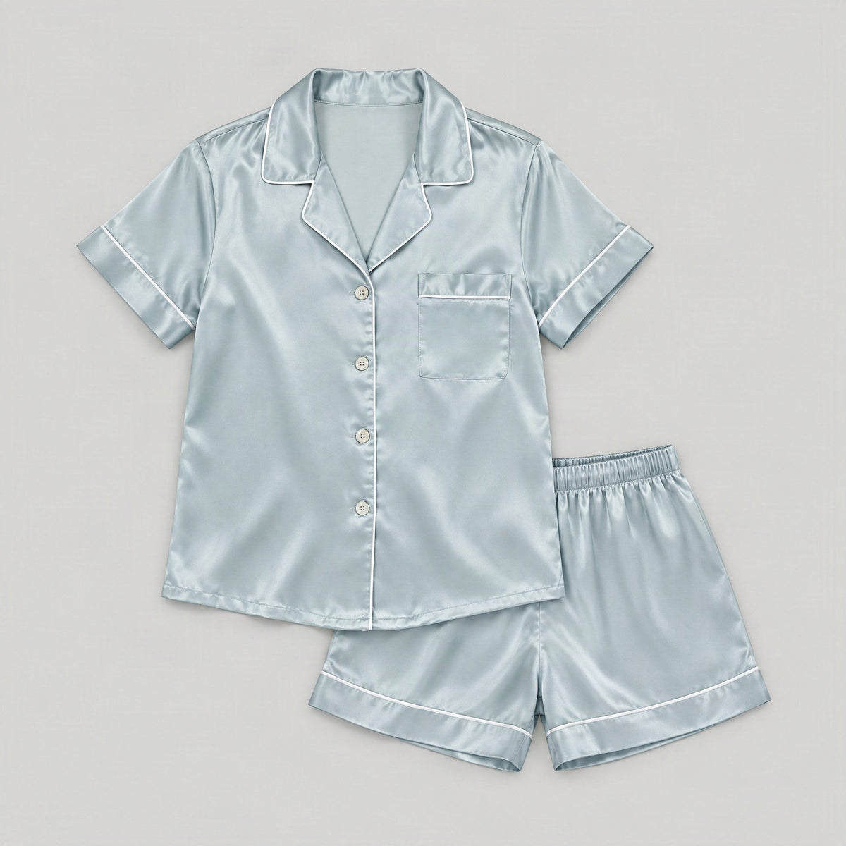 SuuSilk 19 Momme Silk Pajama Set – Short Sleeve & Shorts