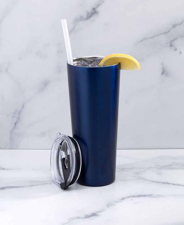Thirstystone by Cambridge 24 Oz Insulated Straw Tumbler - Black