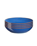 Denby Imperial Blue Coupe Pasta Bowl Set, 4 Pieces - Blue