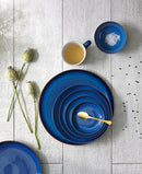 Denby Imperial Blue Coupe Pasta Bowl Set, 4 Pieces - Blue