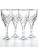 Dublin Goblets Glass - Platinum- Set of 4