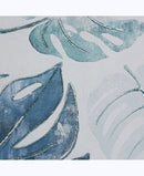 Canvas 2 Piece Coastal Leaves Framed Wall Art Set - Blue