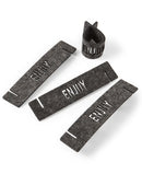 The Cellar Words Felt Napkin Rings Set of 4