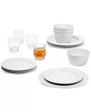 Hotel Collection Fluted 12 Pc. Dinnerware Set, Service for 4, White