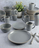 Home Rockaway 32 Piece Dinnerware Set, Service for 8 - Grey