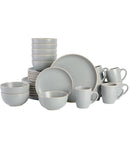 Home Rockaway 32 Piece Dinnerware Set, Service for 8 - Grey