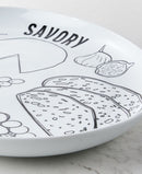 The Cellar Sketched Porcelain Cheese Platter 14 X 11"