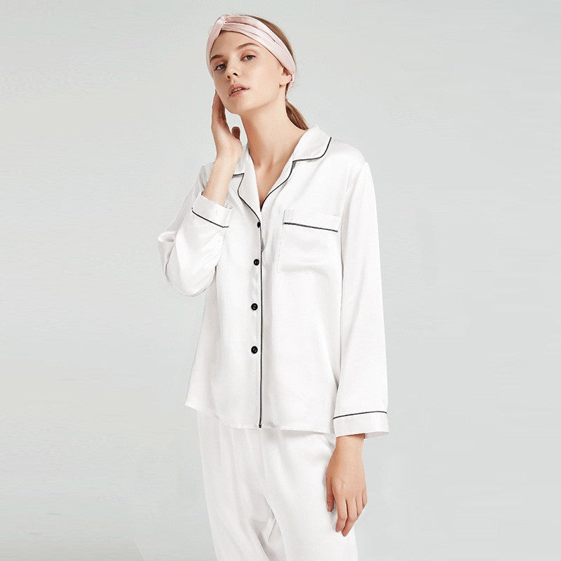 SuuSilk 22 Momme Heavyweight Silk Pajama Set – Long Sleeve