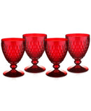 Villeroy & Boch 11 Oz Boston Claret, Set of 4 - Red