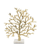 Godinger Silver Art Co Galho Gold Tree Decor Stainless Steel in Yellow, Size 14.0 H X 13.25 W X 4.0 D in |