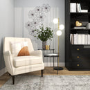 CosmoLiving by Cosmopolitan Black Metal Modern Floral Wall Decor, 43" X 21" - Black