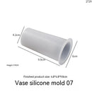 Epoxy DIY Crystal Glue Epoxy Flowerpot Plaster Decoration Ornament Flowerpot Silicone Mold Flower Arrangement Decoration