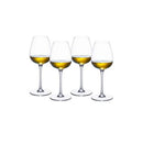 Villeroy & Boch Purismo White Wine Fresh and Rounded Glass, Set of 4 - Clear