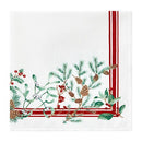 Elrene Winter Holiday Berry Fabric 4 Piece Napkin Set, 17" X 17" - Multi