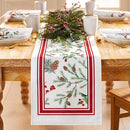 Elrene Winter Holiday Berry Fabric Table Runner, 70" X 13" - Multi