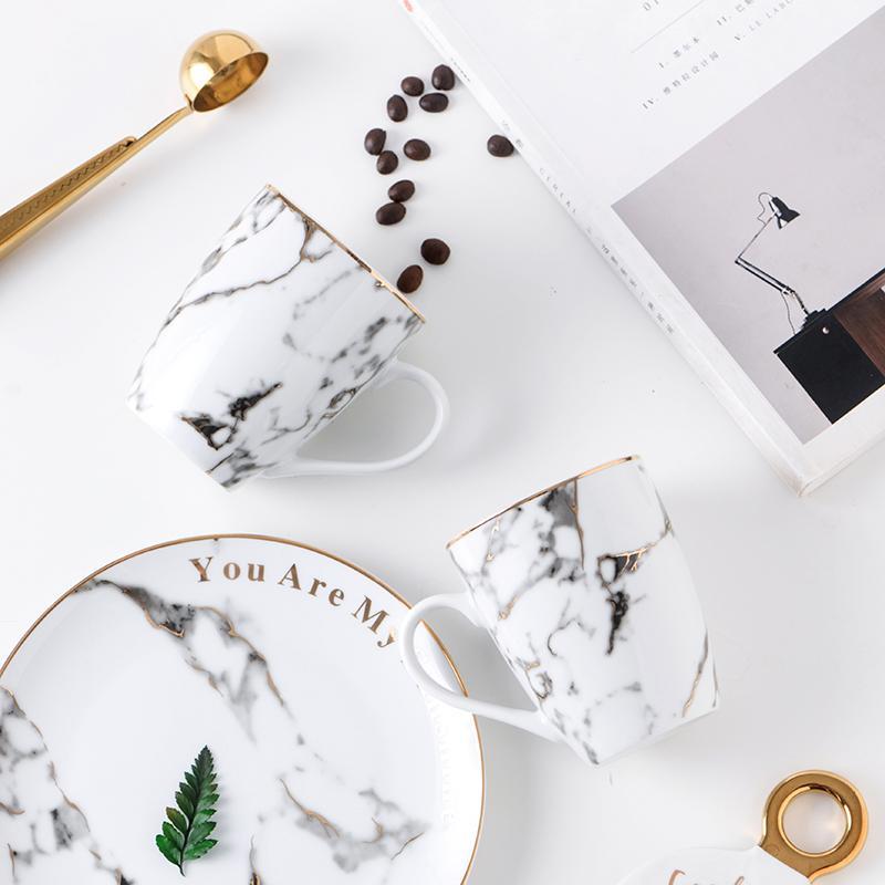 Nordic Marbled Ceramic Mug  You Are MY
