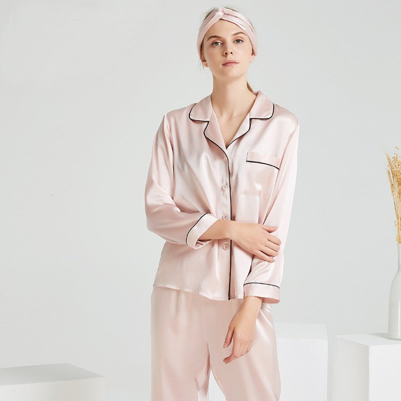 SuuSilk 22 Momme Heavyweight Silk Pajama Set – Long Sleeve