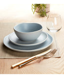 Oake Blue 12-Pc. Dinnerware Set