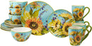 Sun Garden 16-Piece Earthenware Dinnerware Set (Service Set for 4)