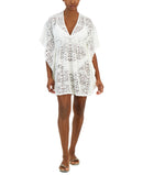 Miken Women's Lace Side-Tie Cover-Up Dress – Black | Size L