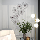 CosmoLiving by Cosmopolitan Black Metal Modern Floral Wall Decor, 43" X 21" - Black