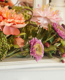 Nearly Natural Mixed Peony Centerpiece Flower Arrangement - Mixed