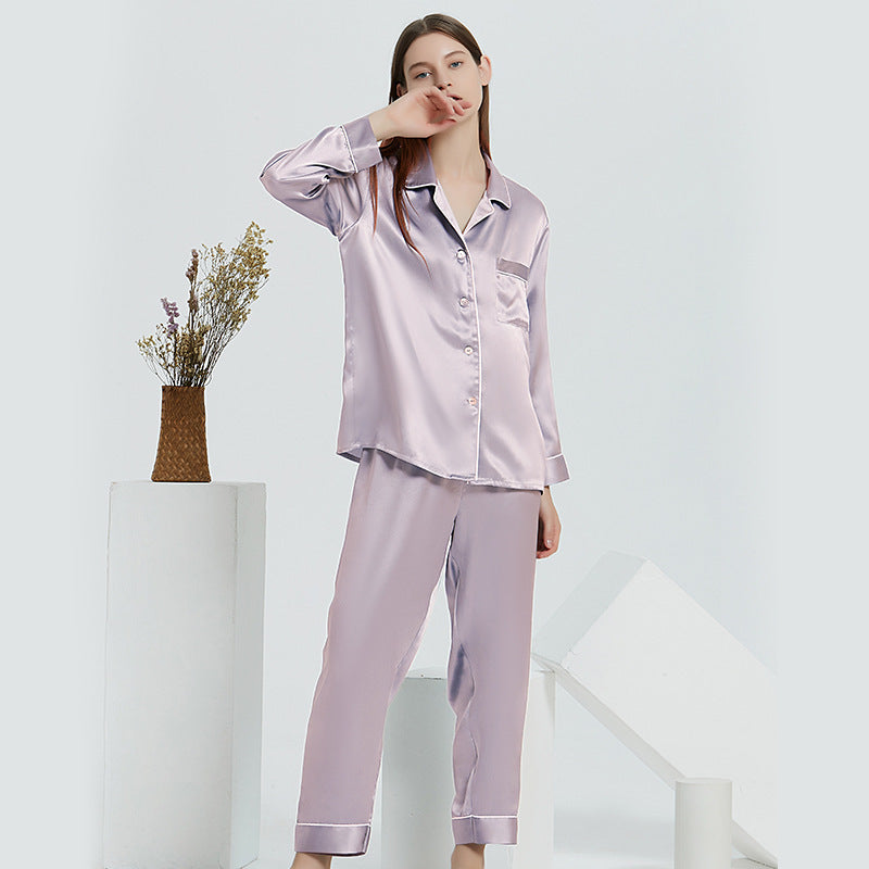 SuuSilk 22 Momme Heavyweight Silk Pajama Set – Long Sleeve