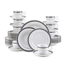 Platinum Crown Cobalt 40 Piece Dinnerware Set, Service for 8