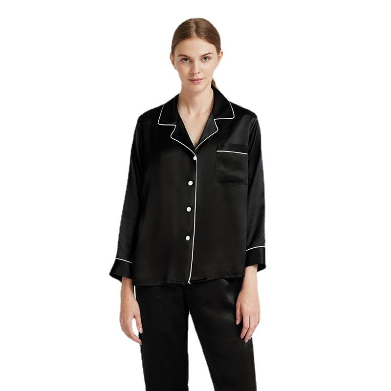SuuSilk 22 Momme Heavyweight Silk Pajama Set – Long Sleeve