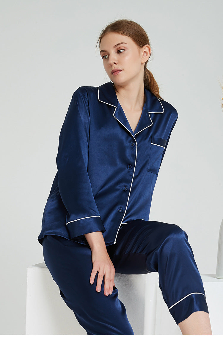 SuuSilk 22 Momme Heavyweight Silk Pajama Set – Long Sleeve