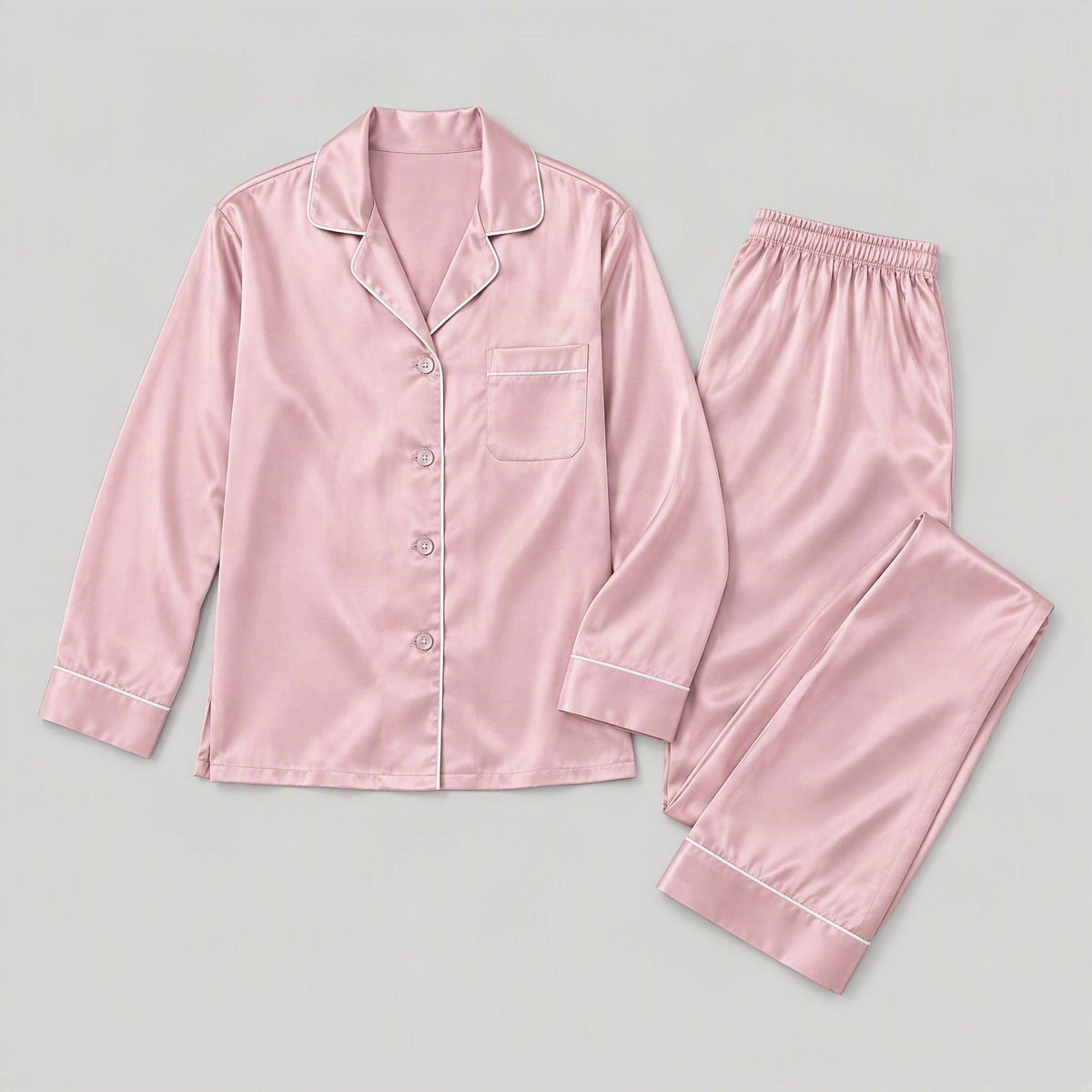 SuuSilk 30 Momme Heavyweight Silk Pajama Set – Long Sleeve