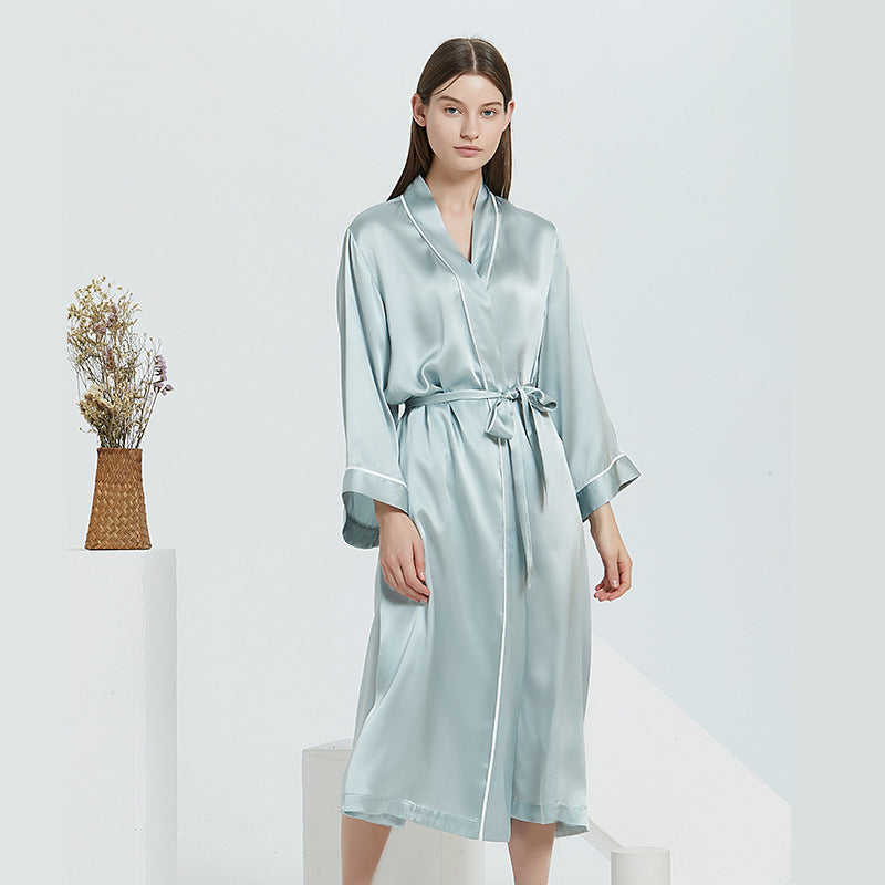 SuuSilk 19 Momme Long Silk Robe