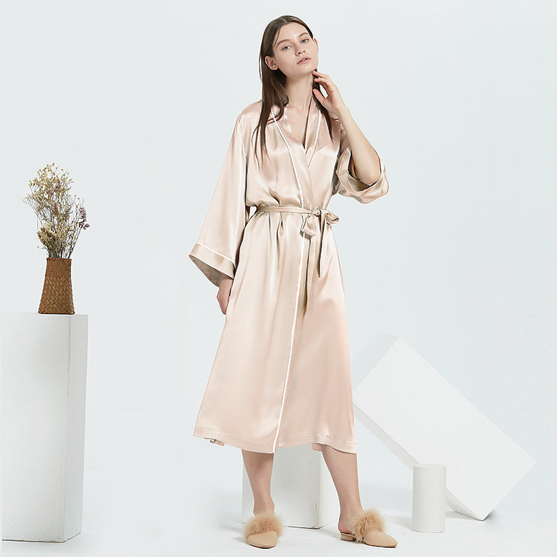 SuuSilk 19 Momme Long Silk Robe