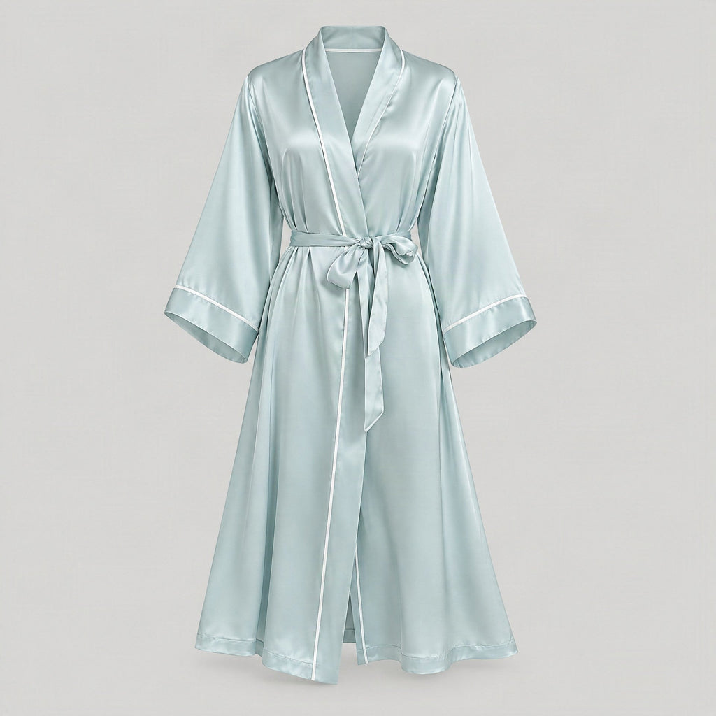 SuuSilk 19 Momme Long Silk Robe