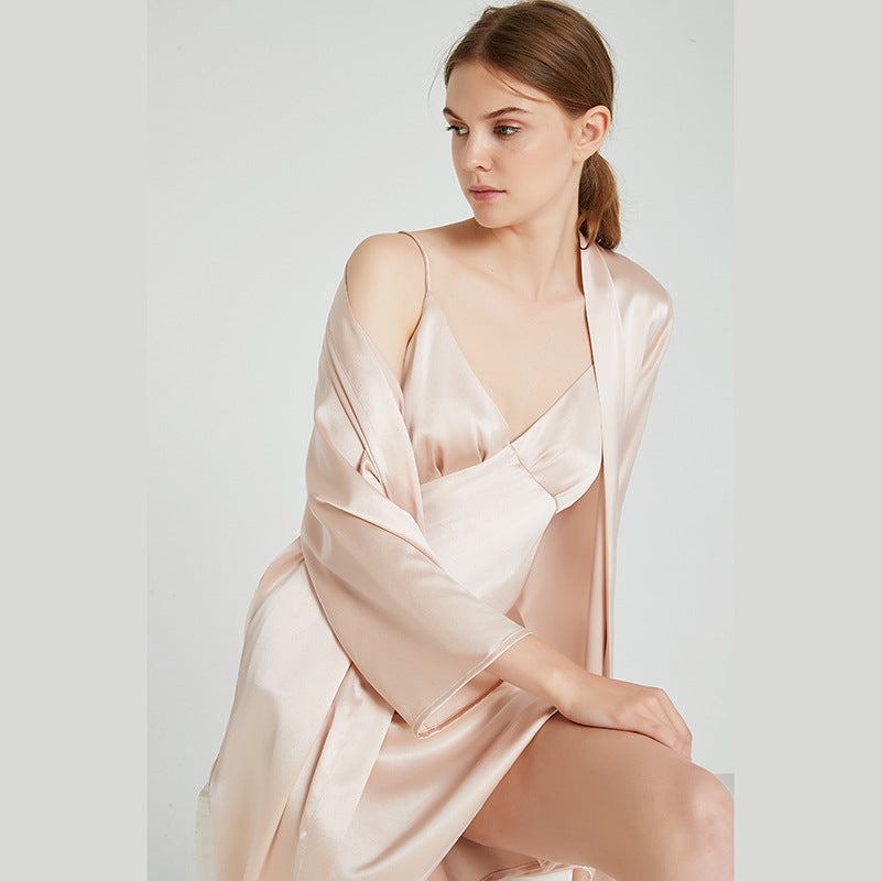 SuuSilk 19 Momme Classic Silk Robe