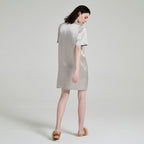 SuuSilk 19 Momme Silk Button-Front Nightgown – Grey
